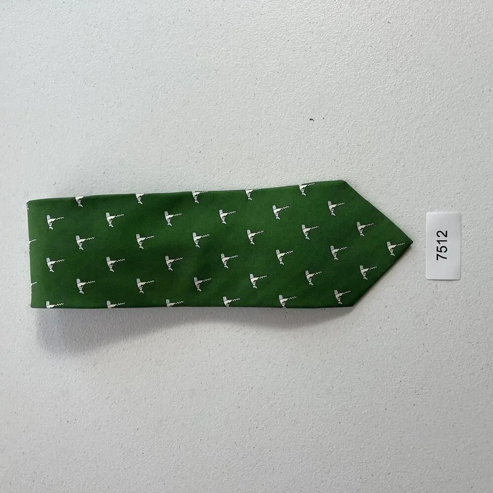 Vineyard Vines Neck Tie Green Custom Collection Nantucket Wine Festival